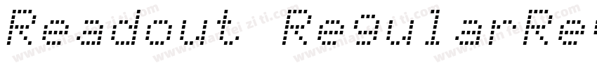 Readout RegularRev字体转换